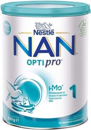 NESTLE  NAN OPTIPRO 1  Мляко за кърмачета 0+ мес. 800 г