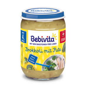 BEBIVITA Броколи с пуешко месо 190 г.1730