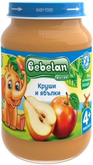 BEBELAN PUREE Круши и Ябълки  4+ мес. 190 г