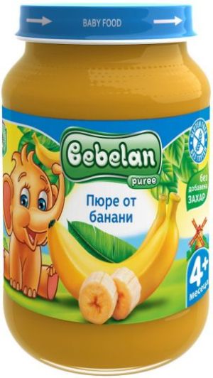 BEBELAN PUREE Банани 4+ мес. 190 г