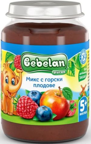 BEBELAN PUREE Микс с горски плодове (без доб. захар) 5+м. 19