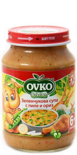 BEBELAN PUREE Зеленчукова супа с пилешко месо 6+ мес. 190 г