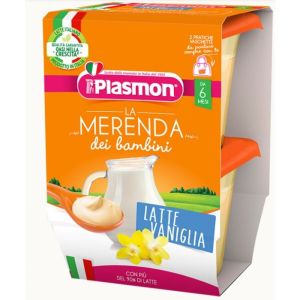 PLASMON  Млечен десерт ванилия 6М+ 120 гр 2 бр.№9077