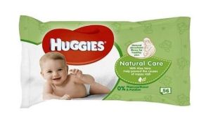  HUGGIES  влажни кърпи NATURAL CARE WITH ALOE VERA 56БР