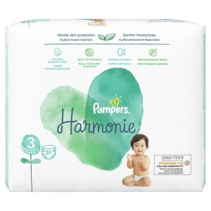 PAMPERS HARMONIE ПЕЛЕНИ 3 (6-10кг)Midi 31 бр