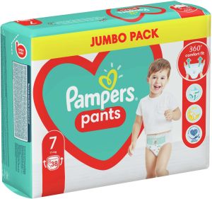 PAMPERS AKTIVE BABY ГАЩИЧКИ  7 (17+ кг) 38 бр. 