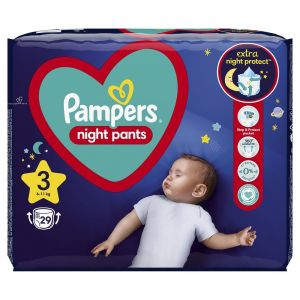 PAMPERS NIGHT ГАЩИЧКИ  3-ка ( 6-11 кг)  29 бр