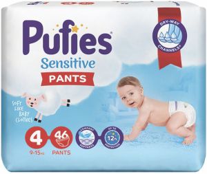 PUFIES SENSITIVE ГАЩИ  4-Maxi (9-15 кг) 46 бр