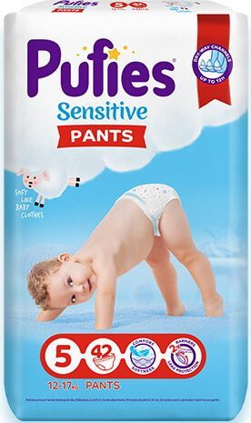 PUFIES SENSITIVE  ГАЩИ  5-Junior (12-17 кг) 42 бр