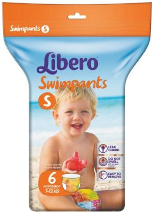 LIBERO SWIMPANTS Гащи за плуване размер S (7-12 кг) 6 бр.