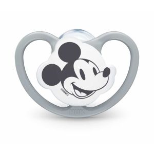 NUK Силиконова залъгалка 18м+ SPACE MICKEY 10739747