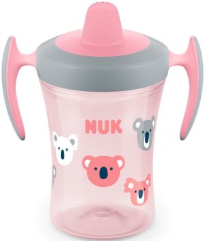 NUK EVOLUTION TRAINER CUP Чаша 230 мл с мек накр. 6+м Розова 255.385