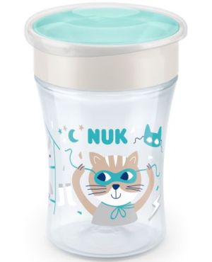 NUK Evolution Magic Cup Чаша за пиене 360° 230 мл, СИВА 255.604