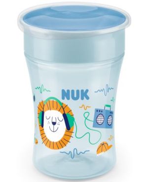 NUK Evolution Magic Cup Чаша за пиене 360° за деца над 8 м.СИНЯ x230 мл, 255.602