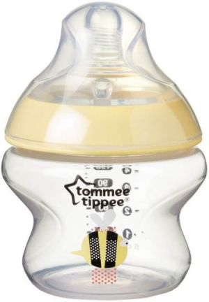 TOMMEE TIPPEE EASI-VENT РР Шише 150 мл с бибер.0+ м.с декор.  0042