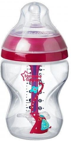 TOMMEE TIPPEE ANTI-COLIC ADVANCE РР Шише 260 мл Розов декор.   0030