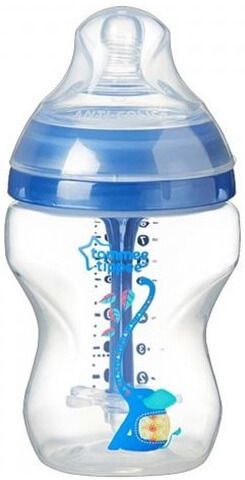  TOMMEE TIPPEE ANTI-COLIC ADVANCE РР Шише 260 мл Син декор.  0029