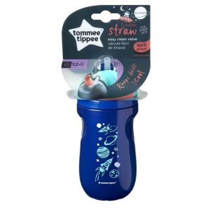 TOMMEE TIPPEE Неразливаща се термо чаша със сламка 260 мл. 12+м СИНЯ TT.0138.01