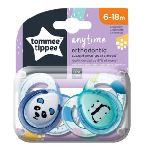 TOMMEE TIPPEE  залъгалки 6-18 м. ANYTIME ЗЕЛЕНИ TT.0087.03