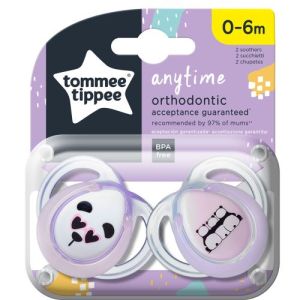 TOMMEE TIPPEE залъгалки 0-6 м. ANYTIME РОЗОВИ TT.0082.03