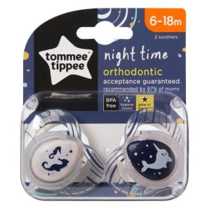 TOMMEE TIPPEE  залъгалки 6-18 м. NIGHT М.КОНЧЕ/НАРВАЛ TT.0086.01