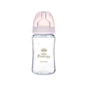 CANPOL Шише с широко гърло 240 мл. АНТИКОЛИК EASY START ROYAL BABY РОЗОВО 35/234 