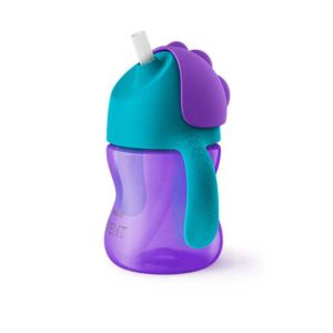 Philips AVENT Неразливаща се чаша със сламка 200 мл. 9+м. ЛИЛАВА 0520.02