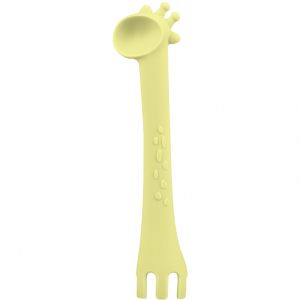 KIKKABOO Лъжица силиконова Giraffe Yellow  31302040083