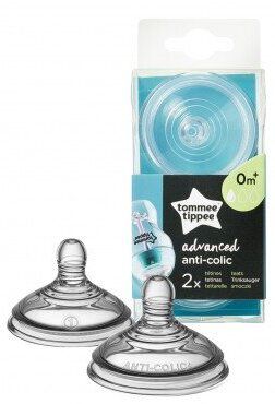  Tommee Tippee БиберониAdvanced Anti-Colic Slow 1 капка, 0м+    0002