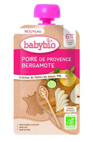 BABYBIO БИО ПАУЧ Круша с Бергамот 120г