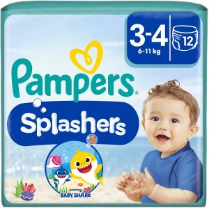 PAMPERS SPLASHERS 3-(6-11 кг) Еднокр. гащи за плуване 12 бр