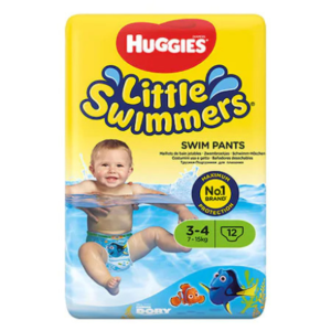  HUGGIES Бански гащички  Little Swimmers 3/4 7-15кг 12 бр.