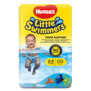 HUGGIES Бански гащички Little Swimmers 2/3 3-8кг 12 бр.