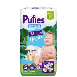 Pufies Fashion & Nature 5 Junior пелени  46 бр