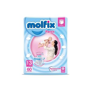 MOLFIX ГАЩИЧКИ размер  3, 4-9 кг., 60 бр.+подарък мокри кърпи