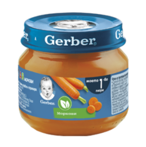 GERBER пюре от Моркови  80 г