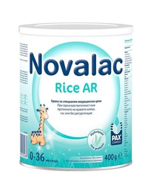 NOVALAC Rice AR мляко за кърмачета с алергия към кравето мляко 400 гр