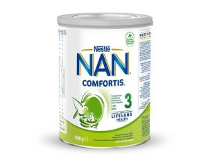 NESTLE  NAN Comfortis 3 Обогатено преходно мляко на прах за малки деца 12+ месеца х800 г