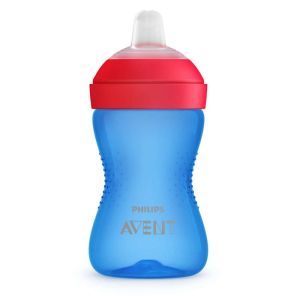 Philips AVENT Неразливаща се чаша с мек накрайник, 300мл, 9м+, синя 0526.001