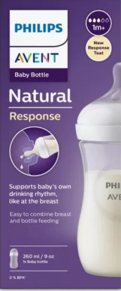 Philips Avent   шише Natural  Response260 мл.   0572.001