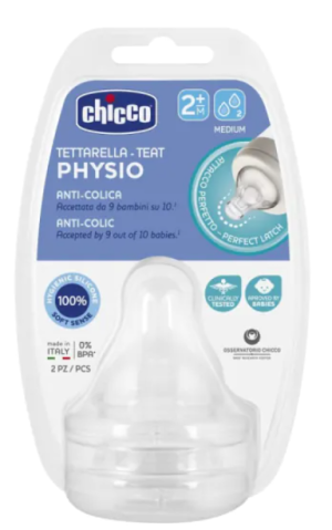 CHICCO Резервен биберон Perfect 5,СИЛИКОН  2м+ N0268