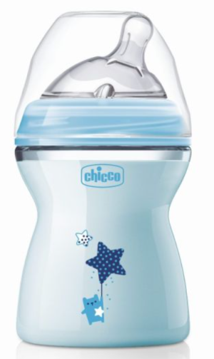 CHICCO Шише Natural Feeling РР,2м+, 250 мл, момче N0243