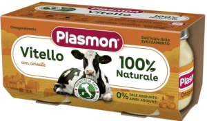 Plasmon Пюре от телешко месо за деца 4М+ 80 гр 2 бр.№6558