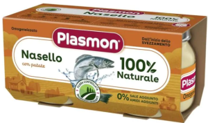 PLASMON Рибно меню хек с картофи за деца 6М+ 80 гр 2 бр.№9736