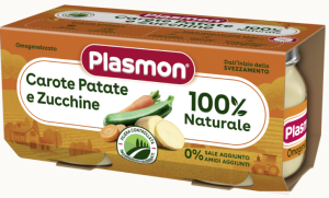 PLASMON Пюре морков ,картоф,тиквички , 6+М 2 x 80г.№3283