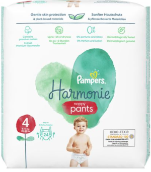 PAMPERS HARMONIE ГАЩИЧКИ  4 (9-15 кг)  24 бр