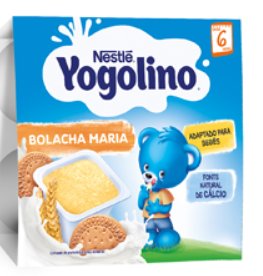 NESTLE YOGOLINO Млечен десерт с бисквита, (6м+), 100g (4бр. в опаковка)