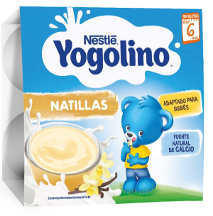 NESTLE YOGOLINO  Млечен десерт  с ванилия ,(6м.+), 100g (4бр. в опаковка)