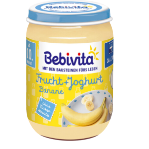 BEBIVITA Йогурт с плодове - банани 190г.14404