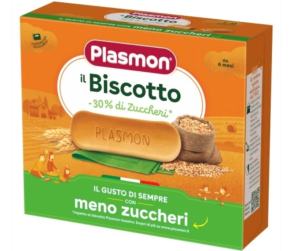 PLASMON Бишкоти с ниско съдържание на захар -30%, за деца над 6 месеца, 320 г., №1734